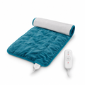 Weighted Heating Pad for Back & Period, Electric Heat Pad, Birthday Gift for Women Men Mom Dad & Father Day Gifts, 2.2 lb Neck Shoulder Heated Pad, 2H Auto-Off, 12x24, Blue