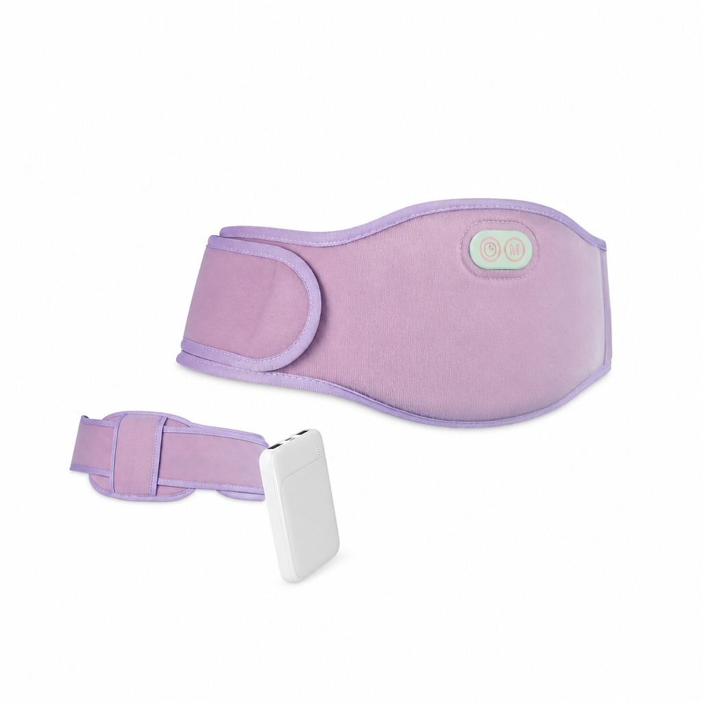 Portable Belly and Back Heating Pad for Period Soothing, Cordless Dual-Zone Menstrual Heating Pad Wearable Belt for Abdomen Waist Wireless, 3 Timer&Heat
