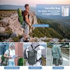 Portable oxygen machine with included accessories
